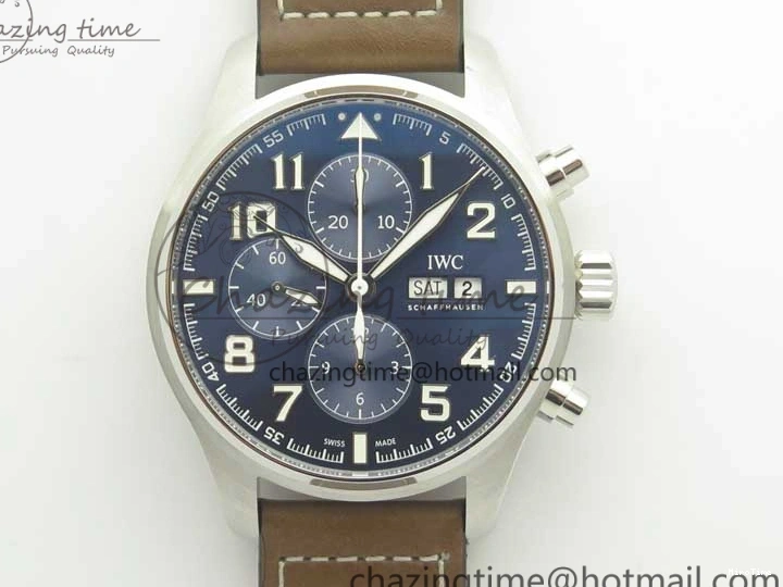 MIROTIME 0305 Pilot Chrono 377721 “Le Petit Prince” SS ZF 1:1 Best Edition on Brown Leather Strap A Snug 7180